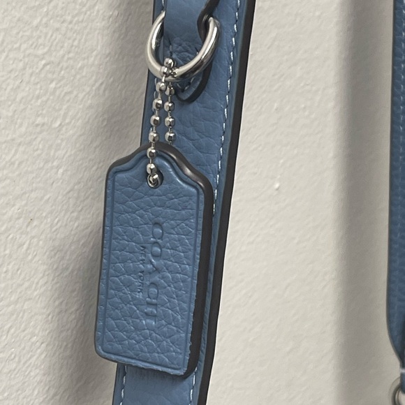 NEW Coach Pebble Leather Double Zip Crossbody Bag Detachable Strap Drop22”CJ789 - Picture 14 of 17